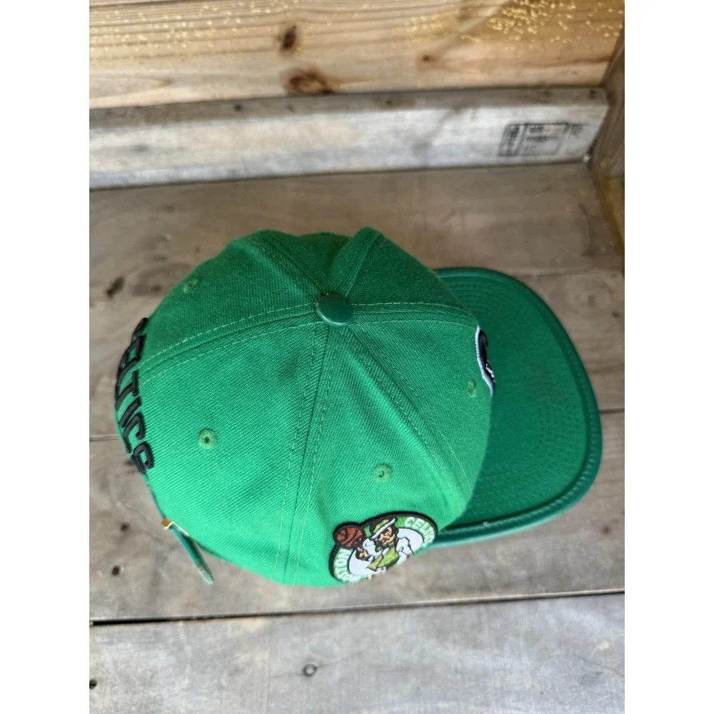 Pro Standard Boston Celtics Logo Kelly Green Hat Leather Strap Adjustable NBA